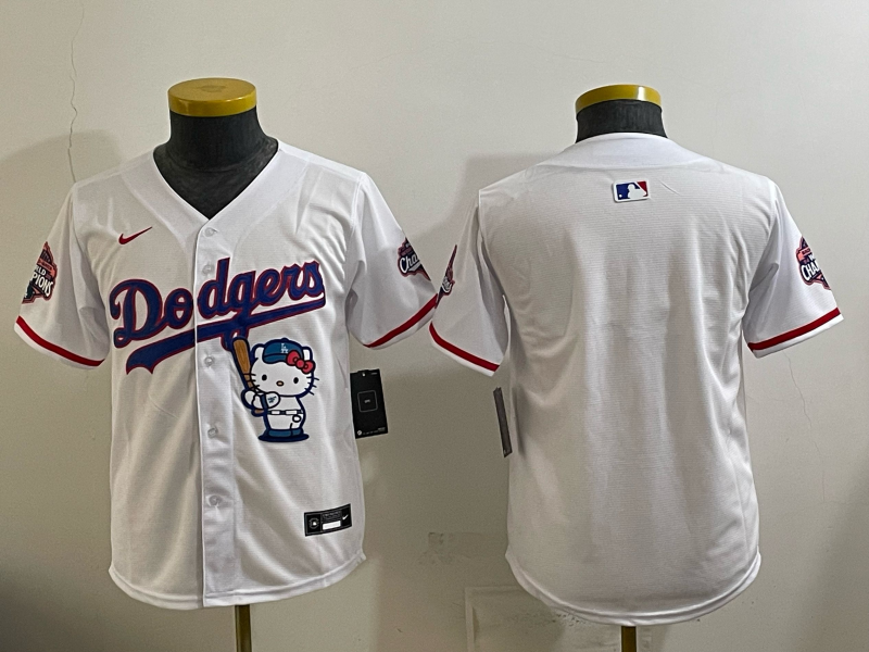 youth Los Angeles Dodgers blank white Game 2026 Nike MLB Jersey 05230010